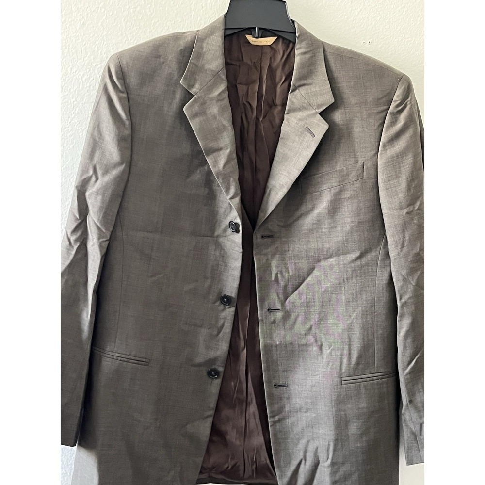 Vintage Donna Karan Men's Jacket, Sz Medium, grey 100% Wool Italy